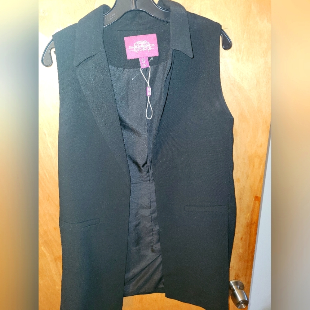 Long line vest.